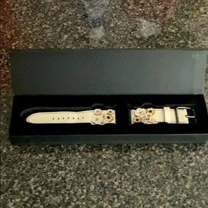 Coach Tea Rose Apple Watch Strap 38mm
